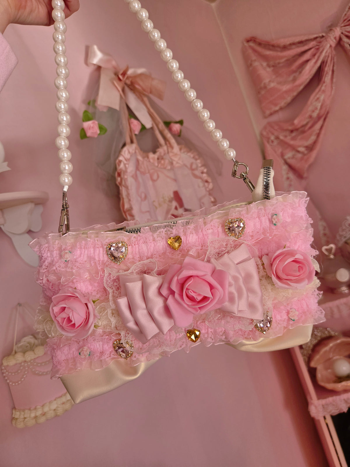 ♡hime heart rose bag♡